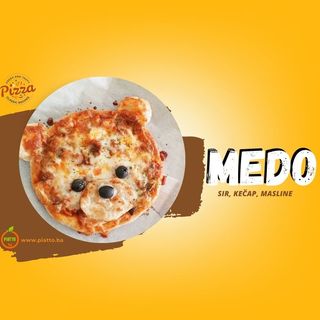 Medo Pizza za djecu sa kečapom - KIDS (beat kids pizza with ketchup) (K1)