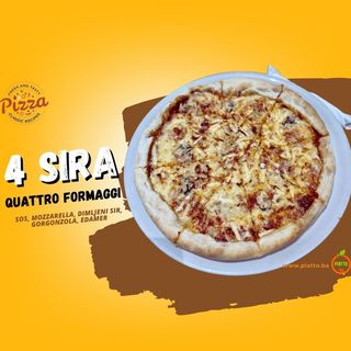 Quattro Formaggi Pizza (pizza četiri vrste sira) (P7)