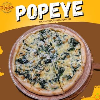 Popeye Pizza (pileći file-špinat)