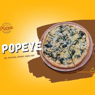 Popeye Pizza (piletina i špinat) (PI10)