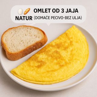 Omlet natur (na tortilji)