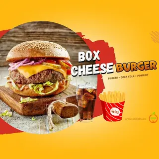 Cheeseburger box menu
