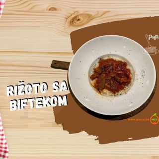 Risotto Bistecca (rižoto sa biftekom u crvenom sosu) (Ri5)