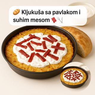 Kljukuša sa pavlakom i suhim mesom