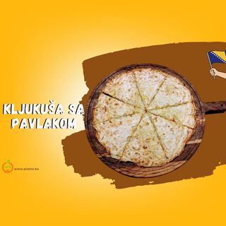 Kljukuša sa pavlakom i suhim mesom (Bosnian potato & flour bake) (D7)
