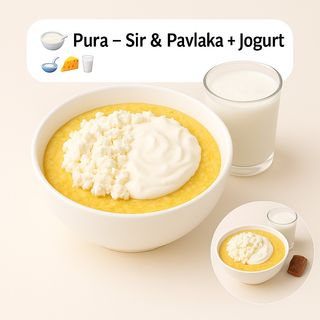 Pura sa sirom i pavlakom - Kačamak