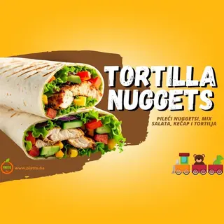 Tortilja s pilećim nuggetsima – KIDS