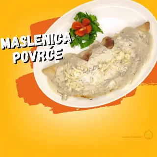 Maslenica sa pečenim povrćem / Vegetarian maslenica