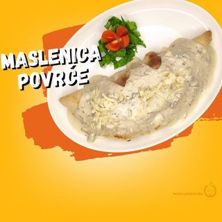 Vegetarijanska maslenica sa pečenim povrćem (Vegetarian calzone) (Ma3)