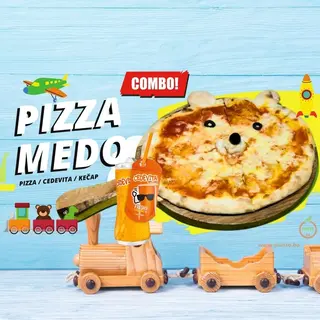 BOX Medo Pizza – KIDS (pomfrit-kečap-cedevita)