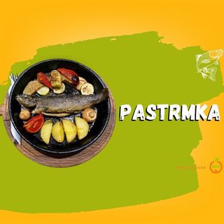 Pastrmka 1 kom sa prilogom – mala porcija / Trout 1 pc with Side Dish – Small Portion