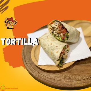 Vegetarijanska tortilja sa vegi šniclom ili nuggetsima / Vegetarian tortilla