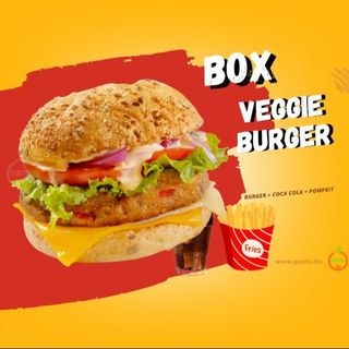 Veggie burger meni / Veggie Burger Menu