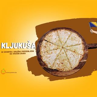 Kljukuša sa prilogom (Bosnian potato & flour bake)