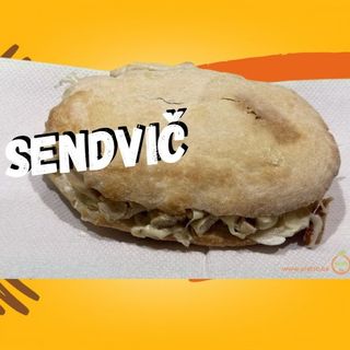 Sendvič sa vegi šniclom ili nuggetsima / Vegetarian schnitzel or nuggets sandwich