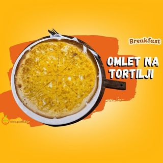 Omlet natur na tortilji / Plain Omelette on Tortilla