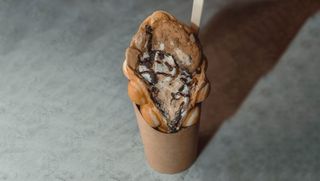 Cookie monster waffle