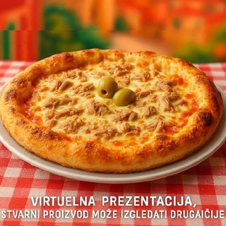 Posna pizza Tonno porodična 50cm