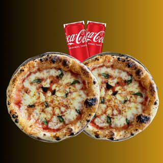 2x Pizza Margherita Suprema + 2x Coca Cola 0,33l