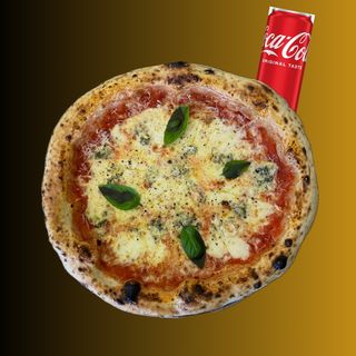 1x Pizza Quattro Formaggi + Coca Cola 0,33l