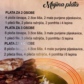 Plata za četiri osobe