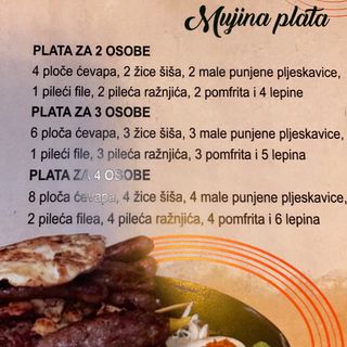 Plata za dvije osobe