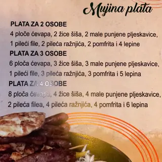 Plata za tri osobe