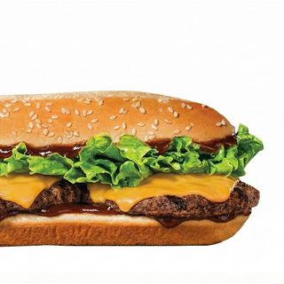 Long cheeseburger