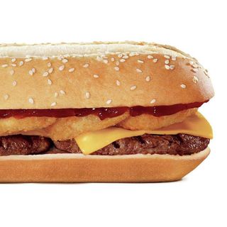 Long cheeseburger