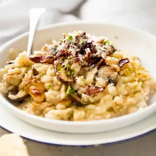 Rizoto pollo e fungi