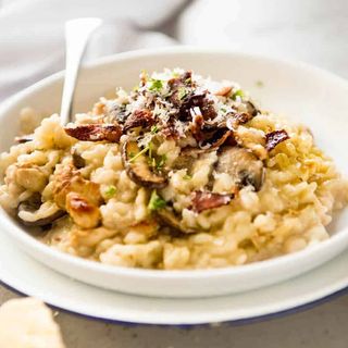 Rizoto pollo e fungi