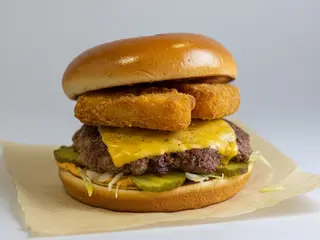 Hash smash burger