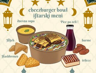 CheeseBurger bowl | iftarski meni