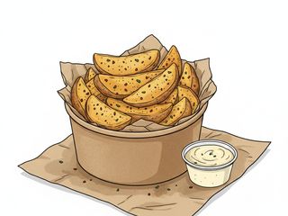 Krompir ( potato wedges )