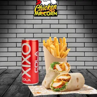 Currycorn wrap meni