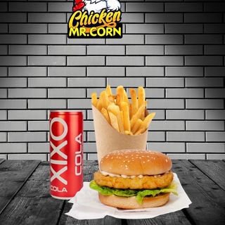 BBQ CHICKEN BURGER MENI