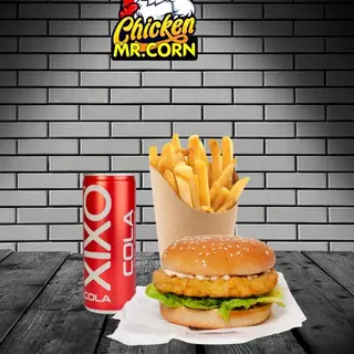 Mex chicken burger meni