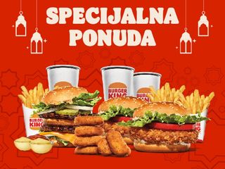 1 Big King Meal + 2 Crispy Chicken Regular Meal + 6 Nuggets + sauces