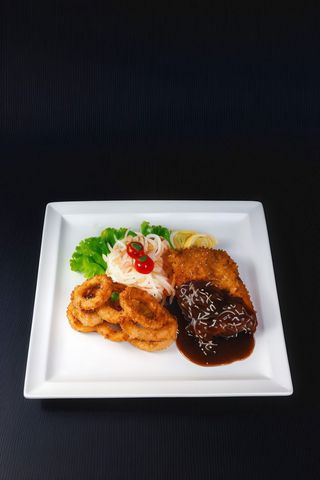 Katsu onion rings tuna