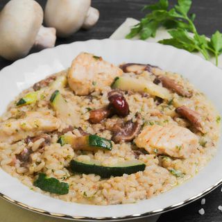 Rizoto sa curetinom i tikvicama