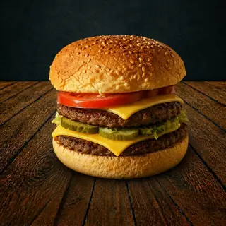 Double cheeseburger
