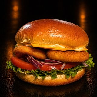 No meat Veggie burger + pomfrit + piće po izboru