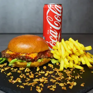 Sweet Smash + pomfrit + Coca-Cola