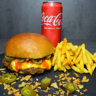 Pyro Smash + pomfrit + Coca-Cola ★★NOVO★★