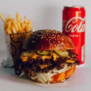 Triple Khabib Smash Burger Meni