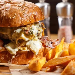 Gorgonzola burger double