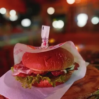 Smoke Chick Burger+pomfrit+Coca-Cola