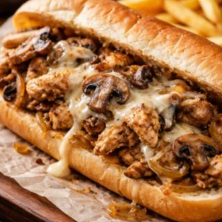 Philly Chicken Cheesesteak + Churros + Coca Cola