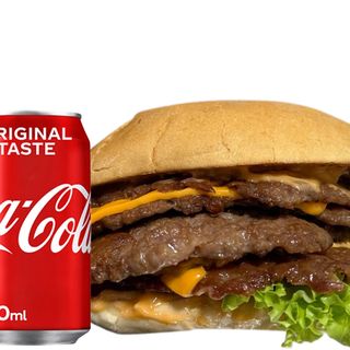 Smash burger, Coca-Cola