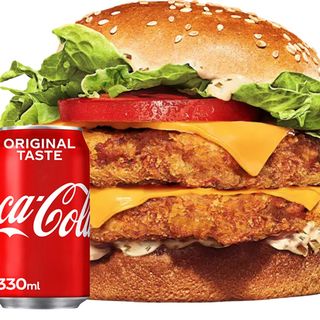 Double Fish Burger & Coca-Cola
